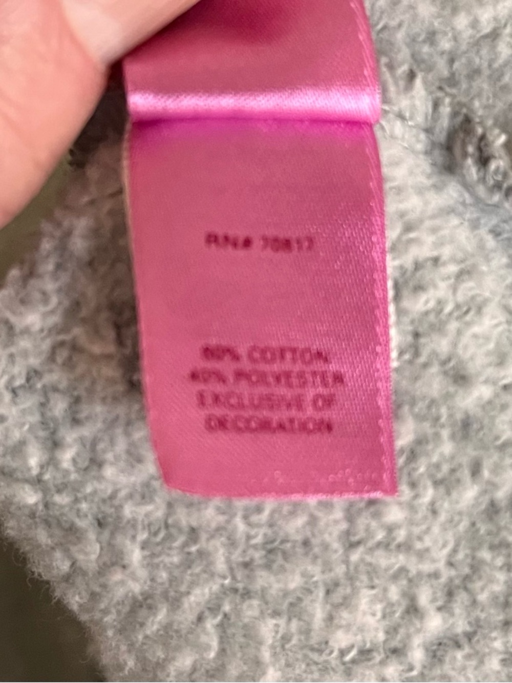 VS PINK Kansas City Chiefs Hoodie Womens Sz L Gray Pullover NFL Logo Sweatshirt - Picture 9 of 10